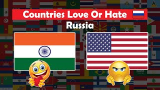 Countries Love or Hate Russia [upl. by Akiaki]