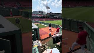 Red Sox Closer Kenley Jansen Doesnt Seem Happy with Bullpen Session mlb redsox baseball fenway [upl. by Ailero659]