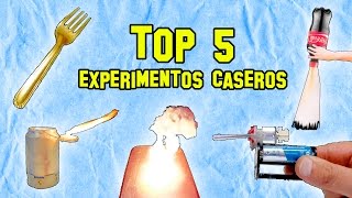 🤓🧪5 Experimentos para hacer en casa🏡 [upl. by Latona52]