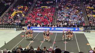 Brentsville District High School 3A at VHSL Cheer States 2022 Round 2 [upl. by Adnohsirk408]