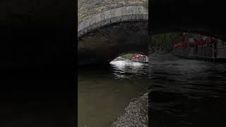 bruges belgiumtourism travel europeantravel canalboat boating beautifulplace [upl. by Netsew]