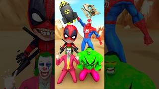 PoIpOiPoIpOiPoIpOiPoPi ✨🔥 Spiderman vs Joker Hulk Deadpool gta spiderman homemaranha [upl. by Eahsal]