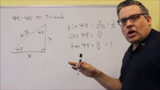 306090 and 454590 Triangles Evaluating Trig Functions with Special Angles [upl. by Ennasor]