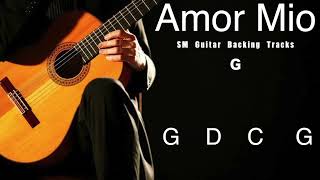 Amor Mio  Flamenco Backing Track in G With Chords [upl. by Lyreb]