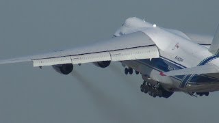 Antonov AN124 heavy departing NASA [upl. by Tiler716]