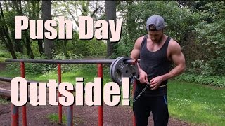 Push Workout  Outdoors in NATURE [upl. by Delanos959]