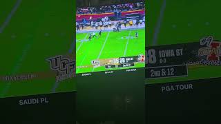 Iowa State game clinching interception versus UCF avoiding upset [upl. by Dahlia]