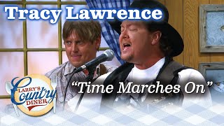 TRACY LAWRENCE sings TIME MARCHES ON at LARRYS COUNTRY DINER [upl. by Mackenie]