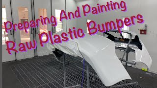 How to prepare and paint a raw plastic bumper [upl. by Rettuc]