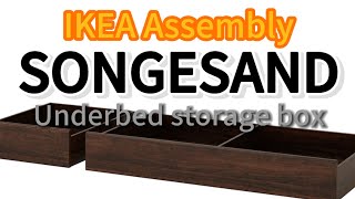 Mastering SONGESAND  Underbed storage box A Guide to Effortless IKEA Furniture Assembly [upl. by Vanthe139]