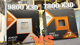 AMD 9800X3D vs 7800X3D [upl. by Winifield]