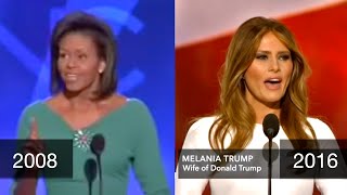 Melania Trump Steals Michelle Obamas 2008 Speech Proof [upl. by Lasko]