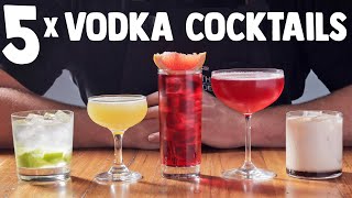 5 x Easy Vodka Cocktails part 1 [upl. by Nnylhsa]