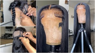 Very Detailed Wig Construction Tutorial  How to make glueless closure wig  6x6 HD Closure wig [upl. by Eadwina]