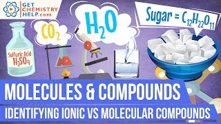 Chemistry Lesson Identifying Ionic vs Molecular Compounds [upl. by Charlie]