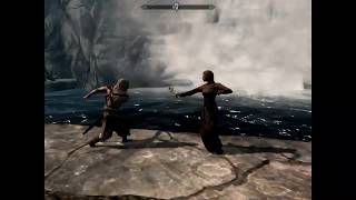 Skyrim Battles  Eorlund GrayMane vs Adrianne Avenicci [upl. by Wershba5]