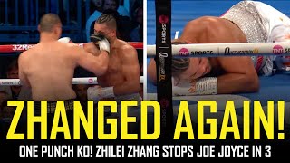 😱 ZHANG KOS JOE JOYCE WITH ONE PUNCH CHINESE POWER POST FIGHT REVIEW NO FOOTAGE 😱 [upl. by Fattal]