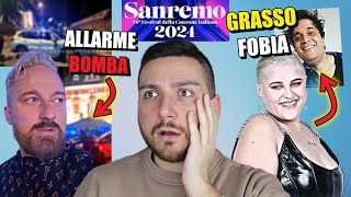 SANREMO 2024 ALLARME BOMBA a VILLA NOBEL ARRIVA LA POLIZIA E FA EVACUARE TUTTI [upl. by Greene]