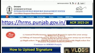 Acr 202324  How to Upload Signature on iHRMS  Resize Signature [upl. by Ennylyak]