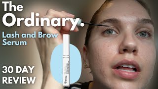 Trying The Ordinary Multi Peptide Lash and Brow Serum for 30 Days  Before and After [upl. by Asihtal55]