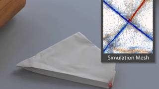 Folding and Crumpling Adaptive Sheets SIGGRAPH 2013 [upl. by Airekahs]