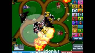 Bloons TD 4 Hard Perfect No Lives Lost Pool Track BTD4 TD4 [upl. by Elrahc146]