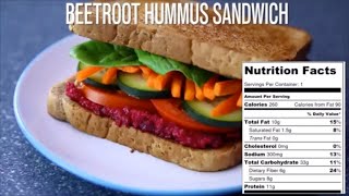 Beetroot Hummus Sandwich Cooking Recipe 2020 [upl. by Sirej]