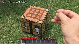 Real Life Minecraft  HOW TO MAKE A WORKBENCH [upl. by Anirbak]