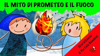 Il Mito di Prometeo e il fuoco  Miti e Leggende  AudioStorie  StoriellandoampPortaleBambini [upl. by Lydnek712]