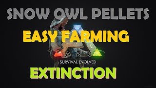 Ark Extinction Snow Owl Pellet Farming [upl. by Meerek159]