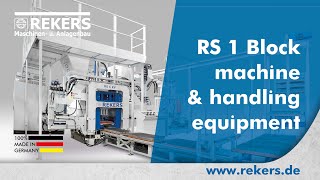 REKERS RS1KV Block Machine and Handling System Rexha [upl. by Miarfe748]