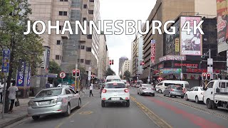 Johannesburg 4K  The City of Gold  Driving Downtown  South Africa [upl. by Nnaid427]