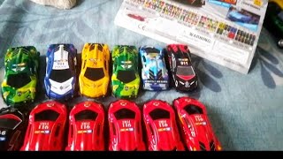 Diecast mode Unbox l cars l exciting duel l simulation l all cars video cartoys [upl. by Elacim]