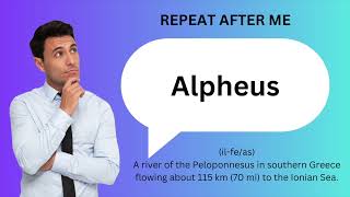 How to SAY and USE ALPHEUS [upl. by Silloc]