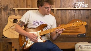 Fender Custom SRV Lenny Tribute played by Maarten Dispa  Demo  The Fellowship of Acoustics [upl. by Adnwahsat]