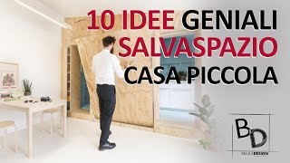 10 IDEE Geniali SALVASPAZIO  Casa Piccola  Belula Design [upl. by Pembrook]