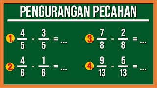 PENGURANGAN PECAHAN [upl. by Nacim]