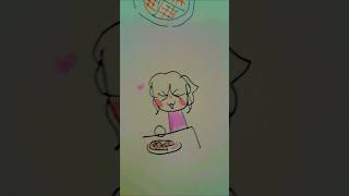 Do you like waffles🧇🧇🧇drawing cute chibi waffles [upl. by Subir809]