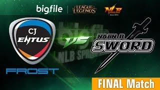 NLB Final  CJ Frost vs NaJin B Sword 41 [upl. by Naihtniroc723]