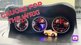 INSTALLING GAUGES IN MY WRX How to instal gauges in a GD WRX [upl. by Ehrenberg632]