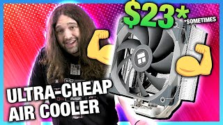 Ultra Cheap 23 CPU Cooler Review Thermalright Assassin Spirit 120 Benchmarks [upl. by Aretak]