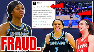 Angel Reese is a FRAUD Sky get CRUSHED as WNBA GASLIGHTS Fans over BOGUS DOUBLE DOUBLE Game [upl. by Linehan]