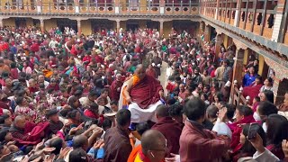 Some Blessing Video Of Sakya Gongma Trichen Rinpoche In Bhutan  Himalayan Buddhist Monks [upl. by Files]