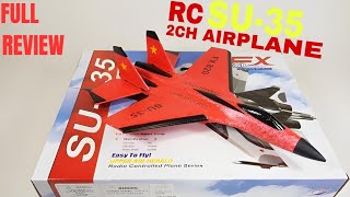 RC SU35 2CH Aircraft Complete Review  is it worth buying [upl. by Anairdna]