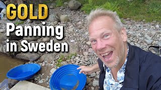 Gold Panning at Swedens First Gold Mine  Ädelfors [upl. by Arriaes]