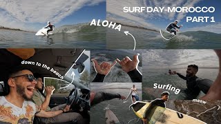 surf day vlog 🏄‍♂️ choosing a spot  part 1  ☀️ فين ركبنا الامواج [upl. by Susie]