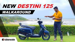 2024 Hero Destini 125 Walkaround  New Design Features Specifications and More  BikeWale [upl. by Clement259]