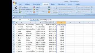 Excel Funktionen und Formeln [upl. by Goldner155]