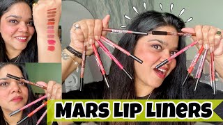 Mars lip liners  Affordable lip liners  Madhuri Sharma [upl. by Armalda]