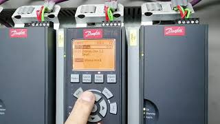 How to change display of danfoss Vfd to show RPM AMPERE POWER KW HZ OR FREQUENCY AND REFERENCE [upl. by Llewej]